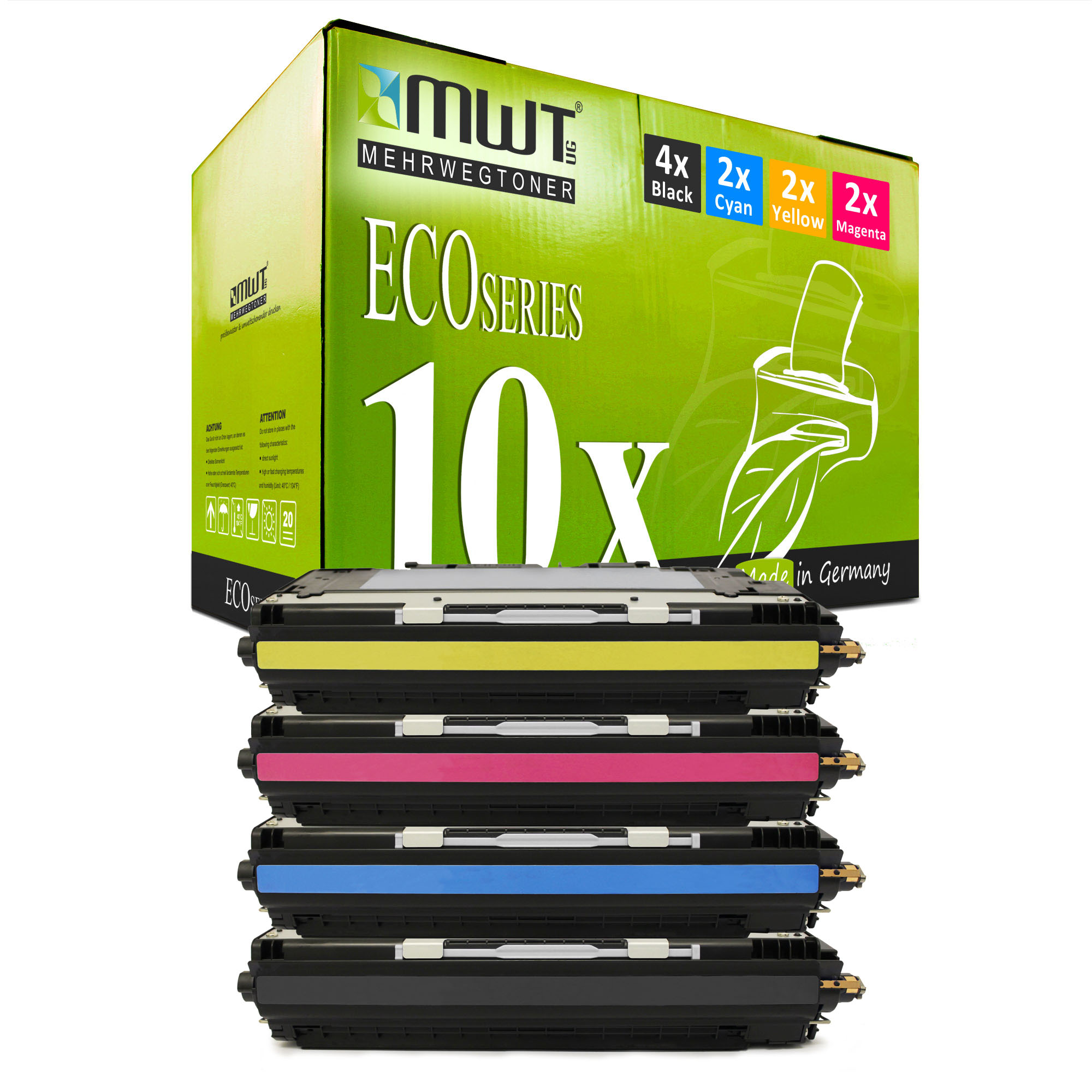 10x MWT Toner Replaces HP Q2670A-Q2673A Q2670A Q2671A Q2672A Q2673A ...