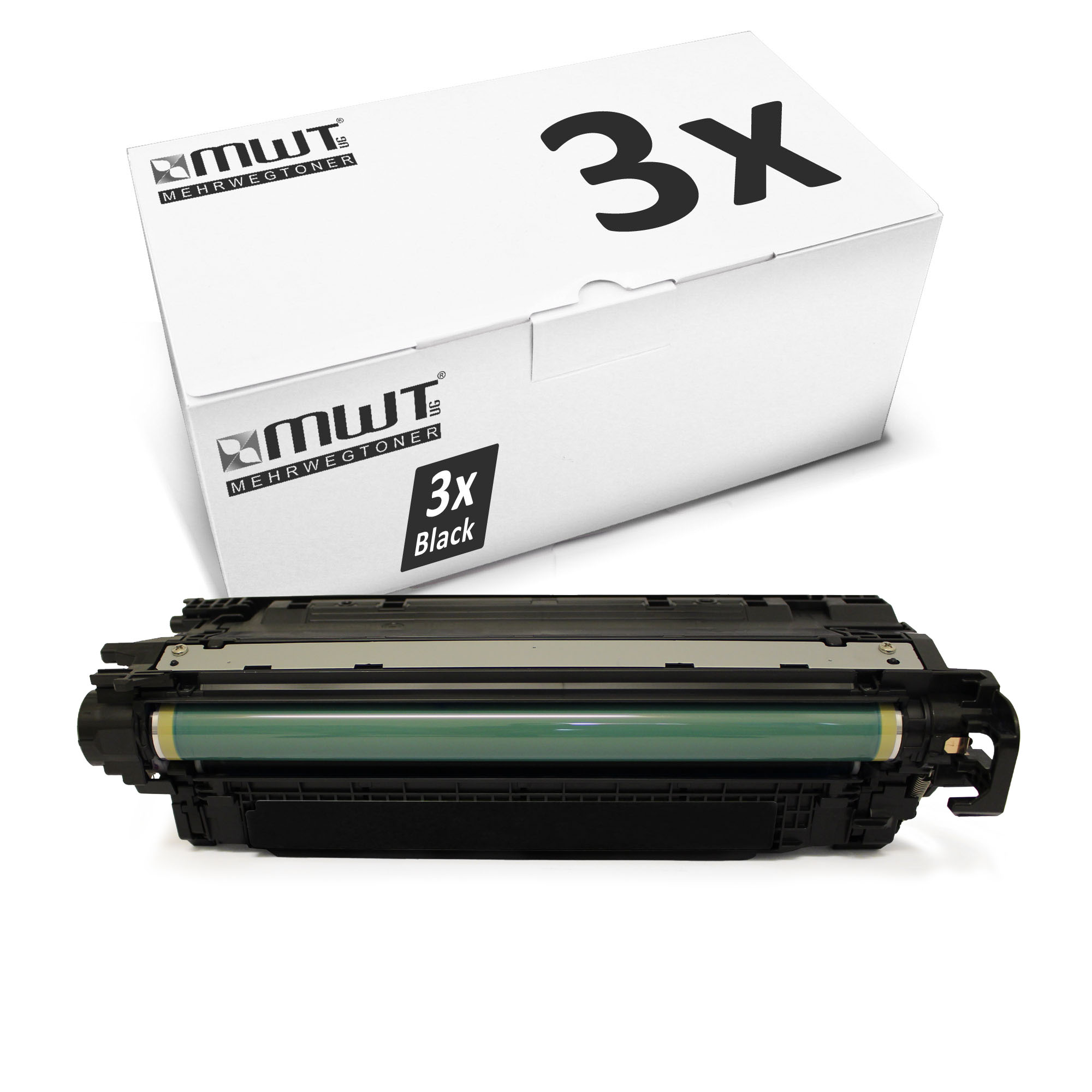 Toner 3x MWT BLACK do HP Color LaserJet Enterprise CP-4525-dn Ograniczona SPRZEDAŻ, darmowa wysyłka